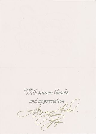 Lot #4130  Prince Signed Thank-You Note - Image 1