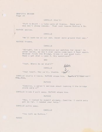 Lot #4155  Prince Graffiti Bridge Script with Handwritten Notes - Image 10