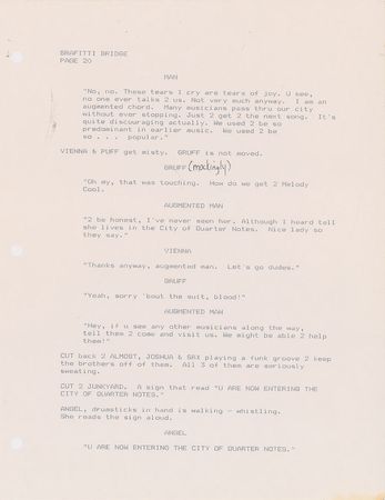 Lot #4155  Prince Graffiti Bridge Script with Handwritten Notes - Image 13