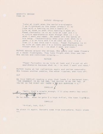Lot #4155  Prince Graffiti Bridge Script with Handwritten Notes - Image 15