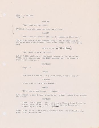 Lot #4155  Prince Graffiti Bridge Script with Handwritten Notes - Image 17