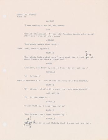 Lot #4155  Prince Graffiti Bridge Script with Handwritten Notes - Image 19
