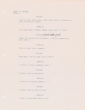 Lot #4155  Prince Graffiti Bridge Script with Handwritten Notes - Image 2