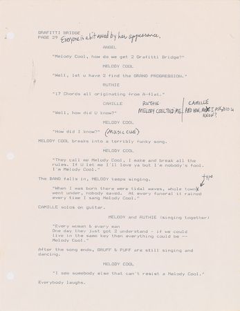 Lot #4155  Prince Graffiti Bridge Script with Handwritten Notes - Image 22