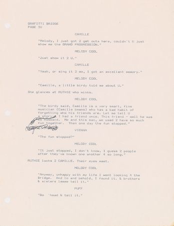 Lot #4155  Prince Graffiti Bridge Script with Handwritten Notes - Image 23