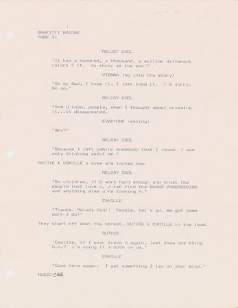 Lot #4155  Prince Graffiti Bridge Script with Handwritten Notes - Image 24