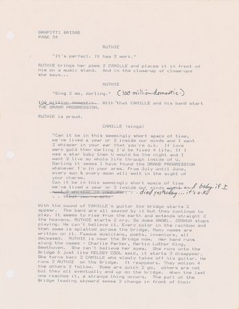 Lot #4155  Prince Graffiti Bridge Script with Handwritten Notes - Image 26
