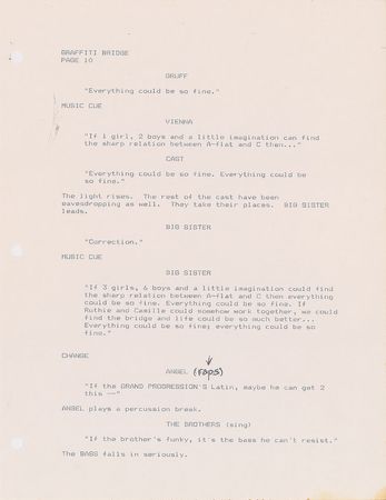 Lot #4155  Prince Graffiti Bridge Script with Handwritten Notes - Image 5