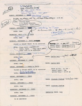 Lot #4097  Prince Parade Tour Itinerary - Image 4