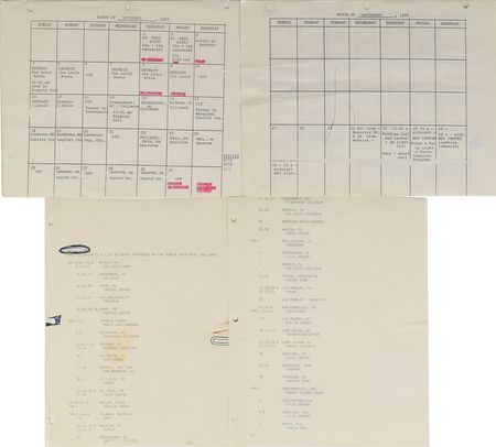 Lot #4057  Prince Purple Rain Tour Itineraries - Image 2