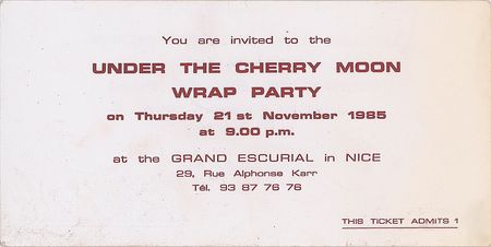 Lot #4099  Prince Collection of (6) Parade and Under the Cherry Moon Tickets and Passes - Image 2