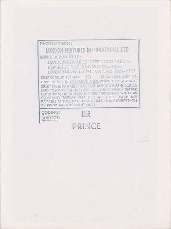 Lot #4024  Prince 1981 Dirty Mind Tour Original Vintage Photograph - Image 2