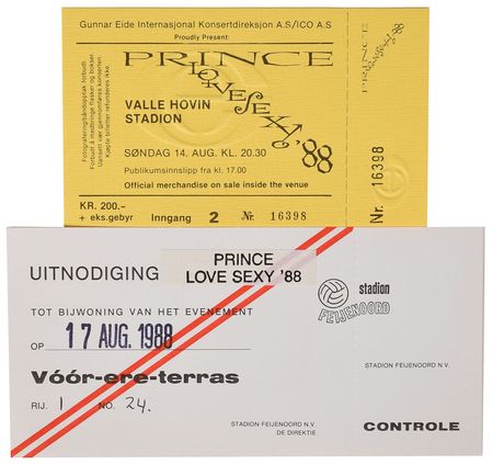 Lot #4134  Prince Group of 1999, Purple Rain, and Lovesexy Tour Materials - Image 3