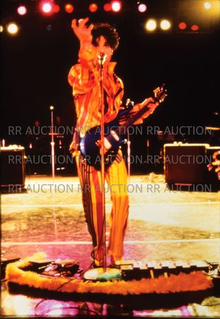 Lot #4188  Prince Group of (3) Unpublished 1993 Paisley Park KMOJ Benefit Show Photographs and (1) Slide - Image 5