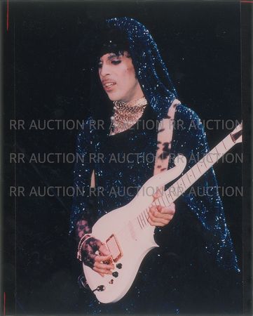 Lot #4075  Prince Group of (5) 1985 Purple Rain Tour Color Photographs - Image 5