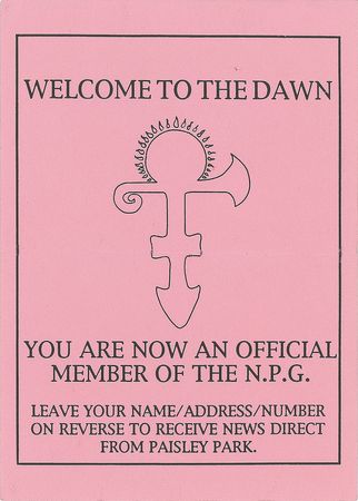 Lot #4191  Prince 1993 Original Color Photograph, Pass, and 'The Dawn' Ephemera - Image 2