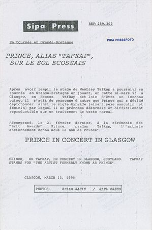 Lot #4206  Prince 1995 The Ultimate Live Experience Tour Original Color Photograph - Image 2