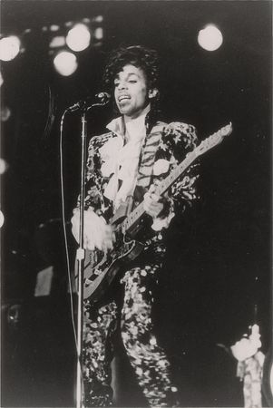 Lot #4070  Prince 1984 Gallaudet University Pair of Original Vintage Photographs - Image 2