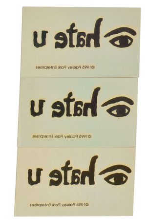 Lot #4207  Prince Group of (2) The Gold Experience Phone Cards and (3) Skin Transfers - Image 3