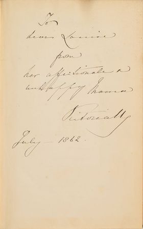 Lot #386 Queen Victoria: Meditations on Death and Eternity, inscribed to Princess Louise 