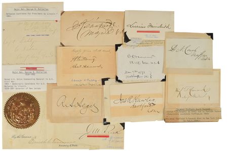 Lot #33 Civil War Generals Group Lot