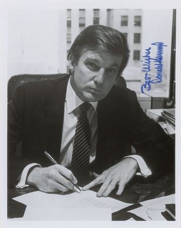 Lot #298 Donald and Ivana Trump Signed Photographs - Image 1