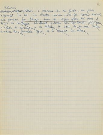 Lot #607 Jean-Paul Sartre: Important fragments from Sartre's draft for Les Mots, the autobiography of a writer - Image 4