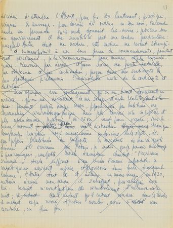 Lot #607 Jean-Paul Sartre: Important fragments from Sartre's draft for Les Mots, the autobiography of a writer - Image 5