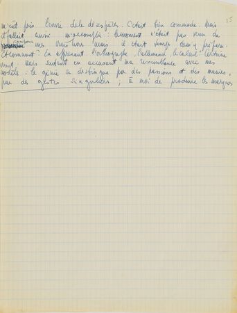 Lot #607 Jean-Paul Sartre: Important fragments from Sartre's draft for Les Mots, the autobiography of a writer - Image 7