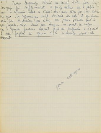 Lot #607 Jean-Paul Sartre: Important fragments from Sartre's draft for Les Mots, the autobiography of a writer - Image 11