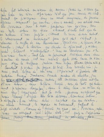 Lot #607 Jean-Paul Sartre: Important fragments from Sartre's draft for Les Mots, the autobiography of a writer - Image 16