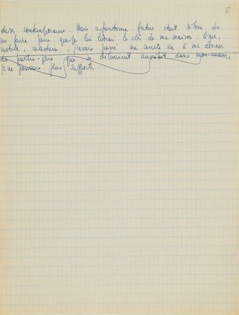 Lot #607 Jean-Paul Sartre: Important fragments from Sartre's draft for Les Mots, the autobiography of a writer - Image 23