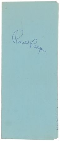 Lot #291 Ronald Reagan Signature - Image 1