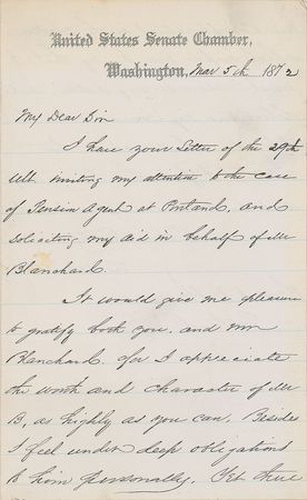 Lot #416 Hannibal Hamlin - Image 1