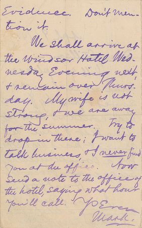 Lot #579 Samuel L. Clemens: 