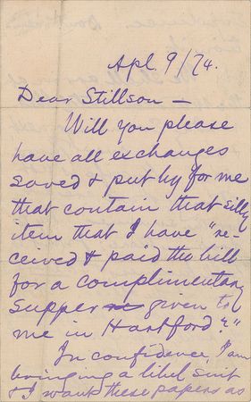 Lot #579 Samuel L. Clemens: 