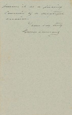 Lot #199 Grover Cleveland Handwritten Letter Signed - Image 2