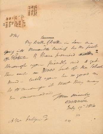 Lot #168 Martin Van Buren: Early 1816 letter by Van Buren in support of his brothers' business - Image 1