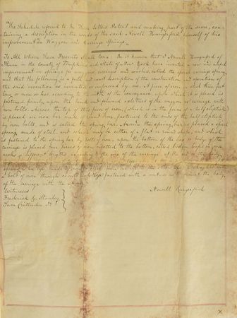 Lot #165 Andrew Jackson: Patent for 