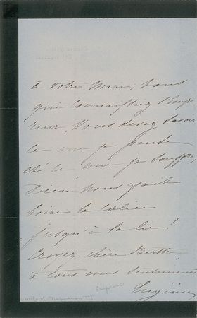 Lot #411 Eugenie Signed Letter - Image 2