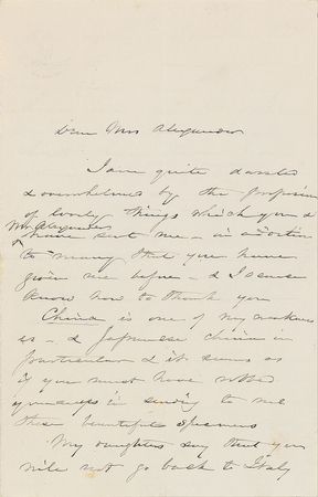 Lot #612 Harriet Beecher Stowe Handwritten Letter Signed - Image 1