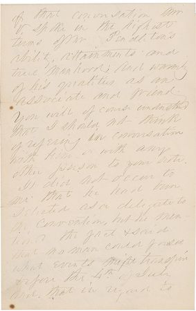 Lot #179 Franklin Pierce: The former president weighs in on the 1868 Democratic National Convention - Image 2