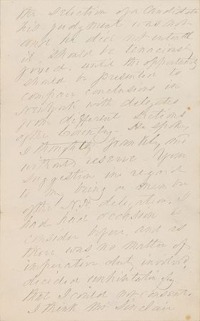 Lot #179 Franklin Pierce: The former president weighs in on the 1868 Democratic National Convention - Image 3