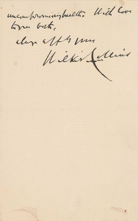 Lot #628 Wilkie Collins Handwritten Letter Signed - Image 3