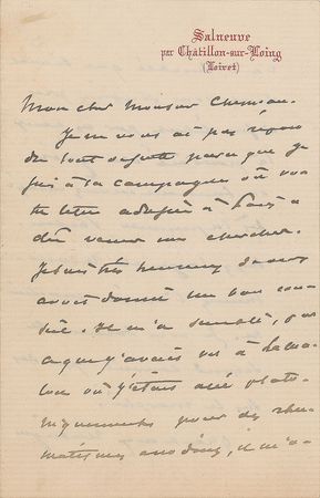 Lot #630 Alexandre Dumas, fils Handwritten Letter Signed - Image 1