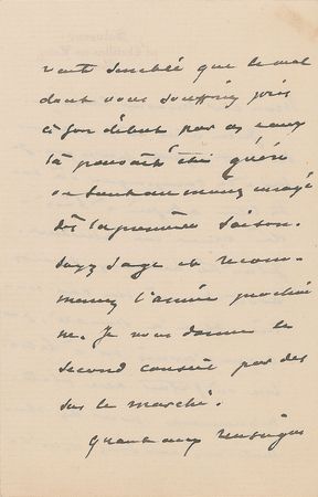 Lot #630 Alexandre Dumas, fils Handwritten Letter Signed - Image 2
