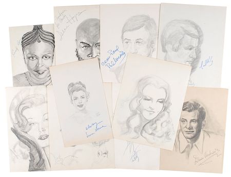 Lot #794 Entertainers Sketches - Image 1