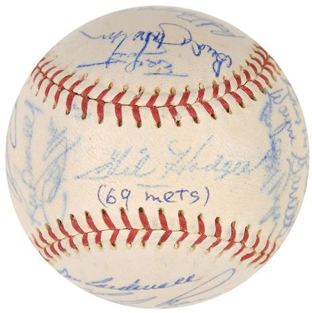 Lot #887 NY Mets: 1969 Baseball - Image 5
