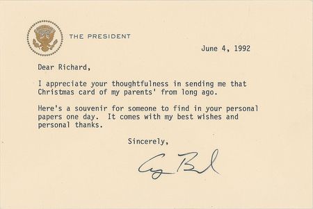 Lot #258 George Bush: 