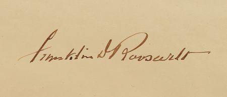 Lot #222 Franklin D. Roosevelt: Crisply signed appointment from President Roosevelt - Image 2